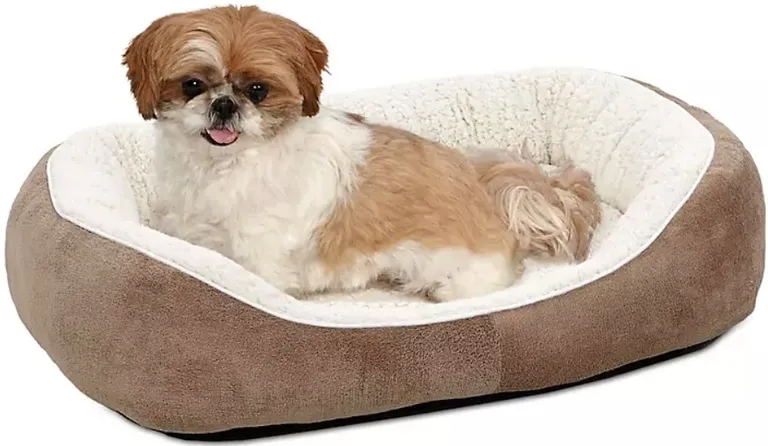 MidWest Quiet Time Boutique Cuddle Bed for Dogs Taupe Photo 1