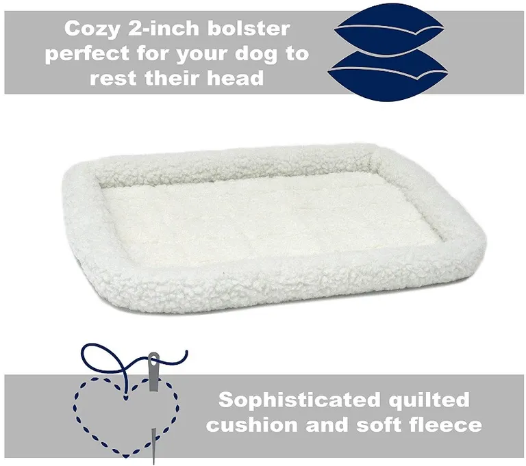 MidWest Quiet Time Fleece Bolster Bed for Dogs Photo 4