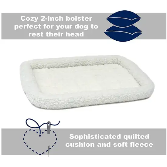 MidWest Quiet Time Fleece Bolster Bed for Dogs Photo 4