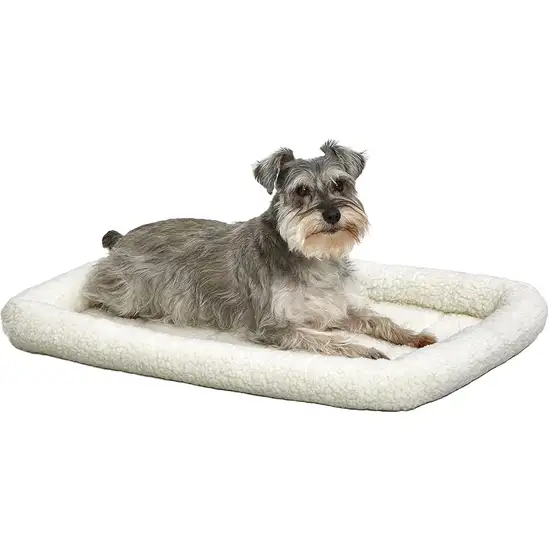 MidWest Quiet Time Fleece Bolster Bed for Dogs Photo 3