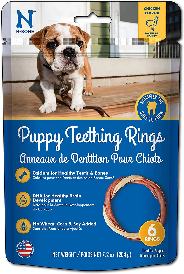 N-Bone Puppy Teething Ring - Chicken Flavor Photo 1