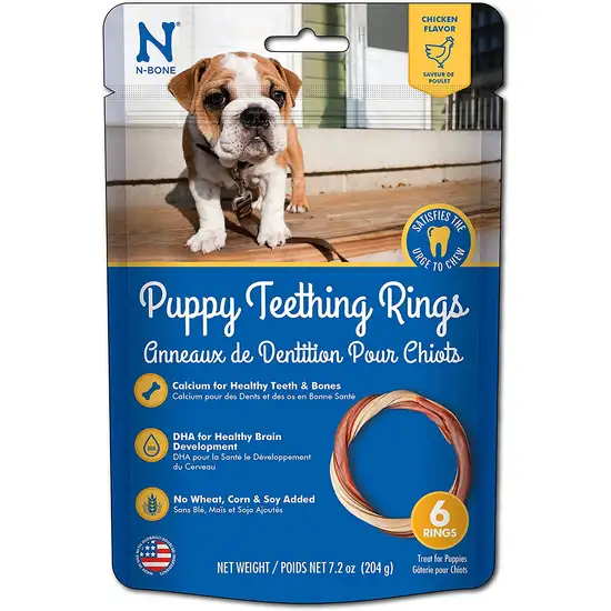 N-Bone Puppy Teething Ring - Chicken Flavor Photo 1