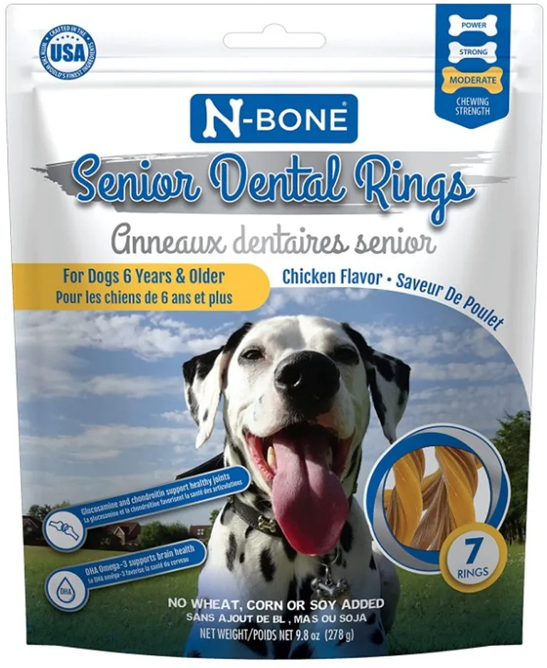 N-Bone Senior Dental Rings Chicken Flavor Photo 1