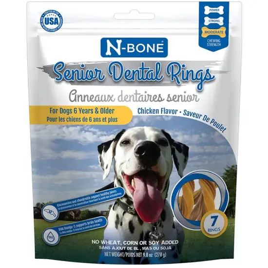 N-Bone Senior Dental Rings Chicken Flavor Photo 1