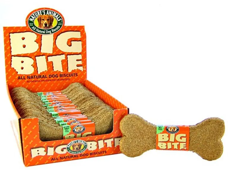 Natures Animals Big Bite Dog Treat - Lamb & Rice Flavor Photo 1