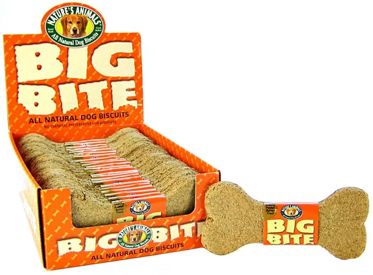 Natures Animals Big Bite Dog Treat - Peanut Butter Flavor Photo 1