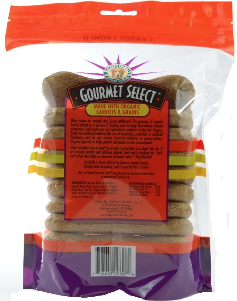 Natures Animals Gourmet Select Carrot Crunch Organic Dog Bones Photo 2