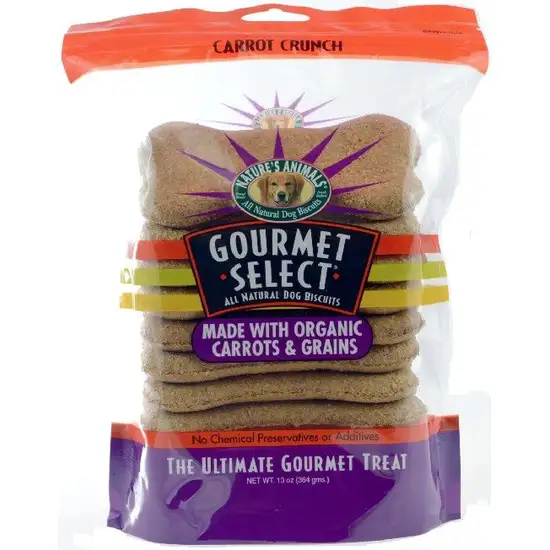 Natures Animals Gourmet Select Carrot Crunch Organic Dog Bones Photo 1