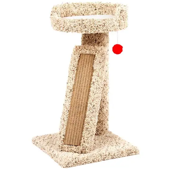 North American Kitty Nap and Scratch Pedestal Bed Post Photo 1