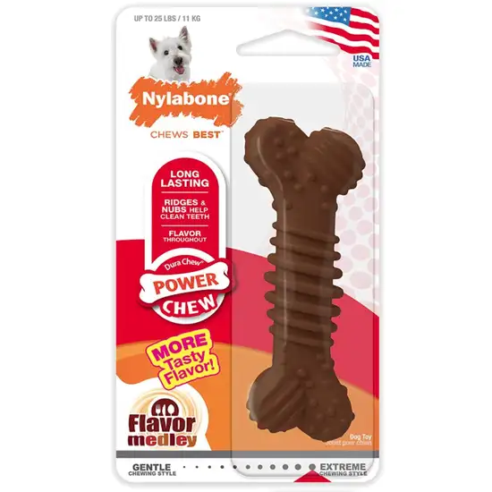 Nylabone Dura Chew Power Chew Bone Chicken Flavor Photo 1