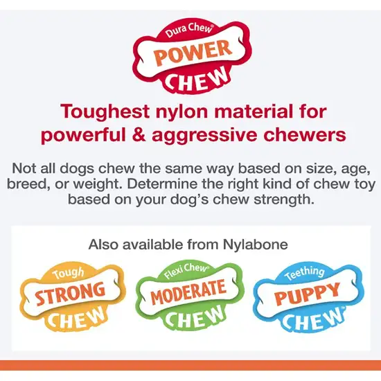 Nylabone Dura Chew Power Chew Textured Ring Bone Flavor Medley Photo 4