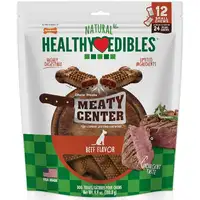 Photo of Nylabone Healthy Edibles Meaty Center Chews Beef Small