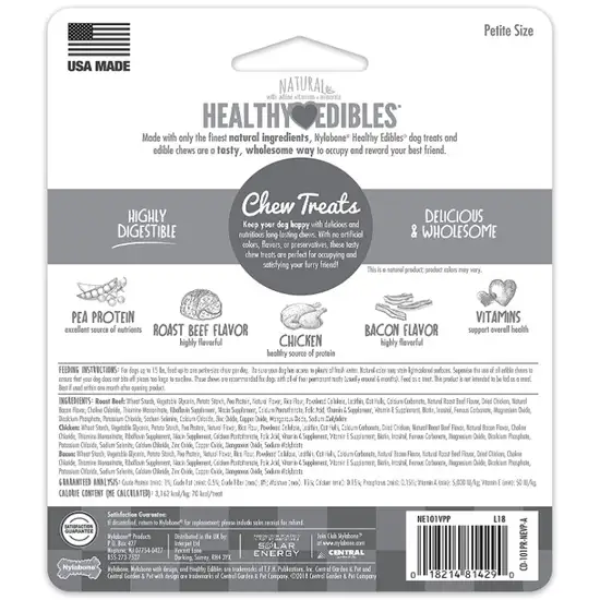 Nylabone Healthy Edibles Wholesome Dog Chews - Variety Pack Photo 2