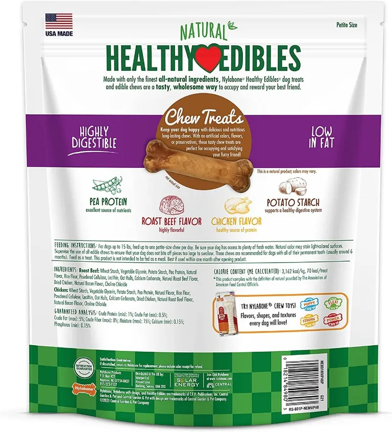 Nylabone Healthy Edibles Wholesome Dog Chews - Variety Pack Photo 2