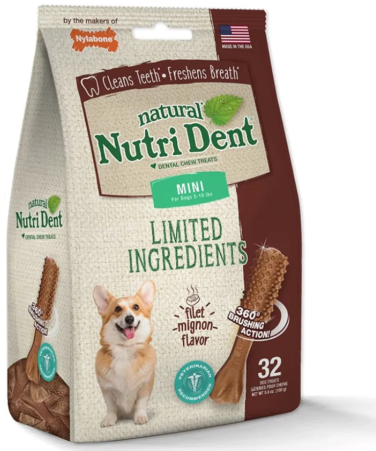 Nylabone Natural Nutri Dent Filet Mignon Dental Chews - Limited Ingredients Photo 3