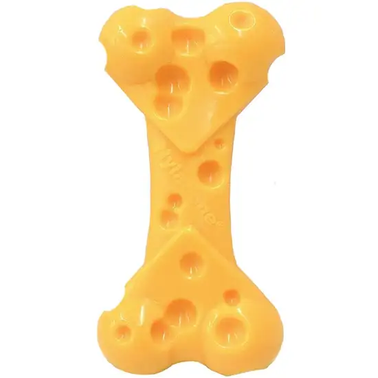 Nylabone Power Chew Cheese Bone Dog Toy Photo 3