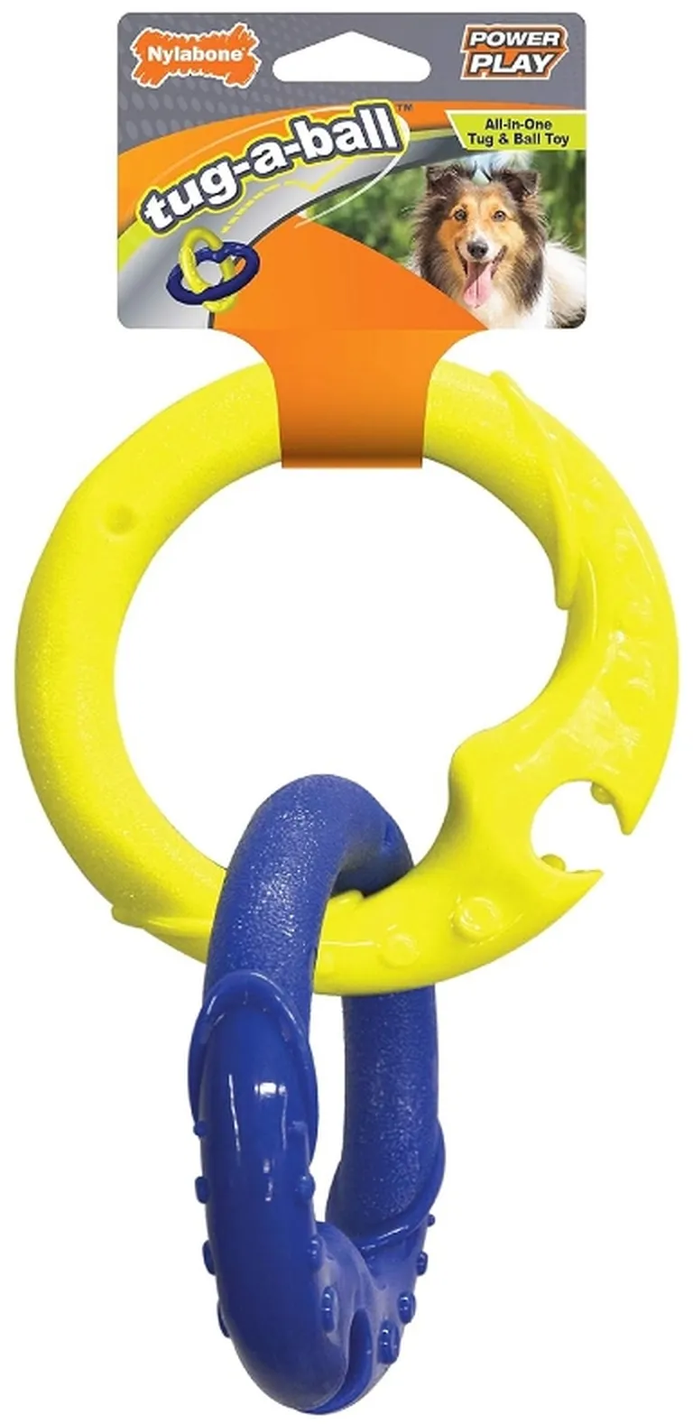 Nylabone Power Play Tug-a-Ball Dog Toy Large Photo 1