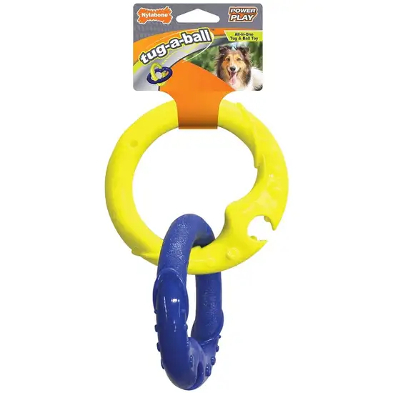 Nylabone Power Play Tug-a-Ball Dog Toy Large Photo 1