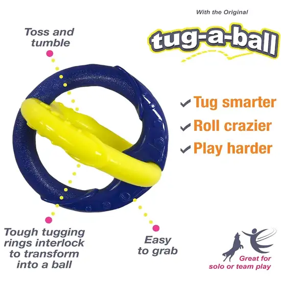 Nylabone Power Play Tug-a-Ball Dog Toy Large Photo 3