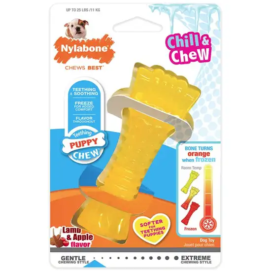 Nylabone Puppy Chew Color Changing Chill N Chew Bone - Mini Souper Photo 1