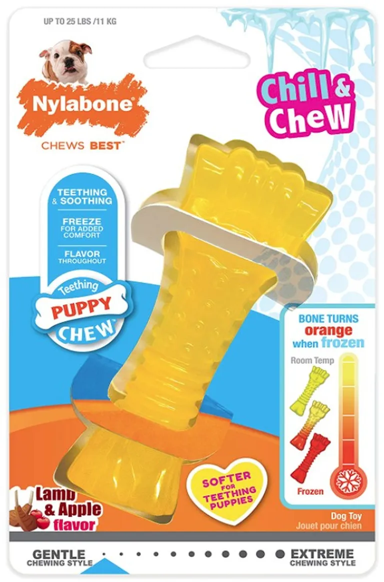 Nylabone Puppy Chew Color Changing Chill N Chew Bone - Mini Souper Photo 2