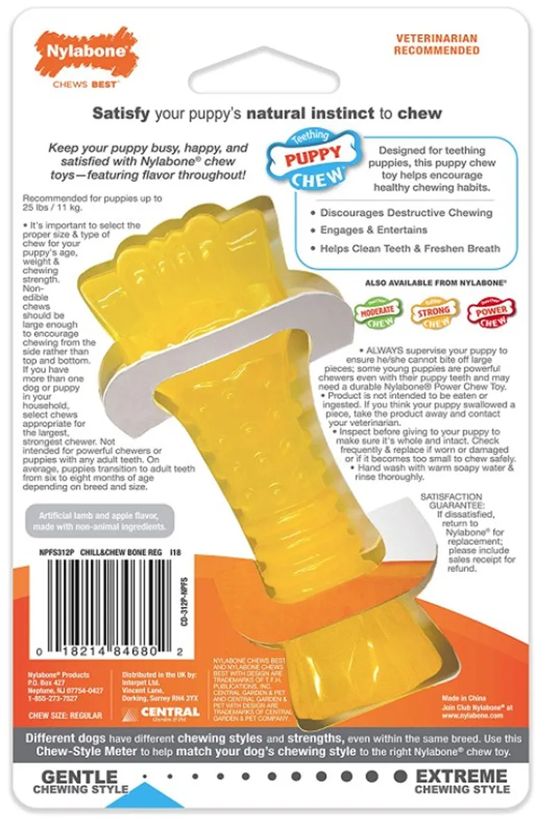 Nylabone Puppy Chew Color Changing Chill N Chew Bone - Mini Souper Photo 3