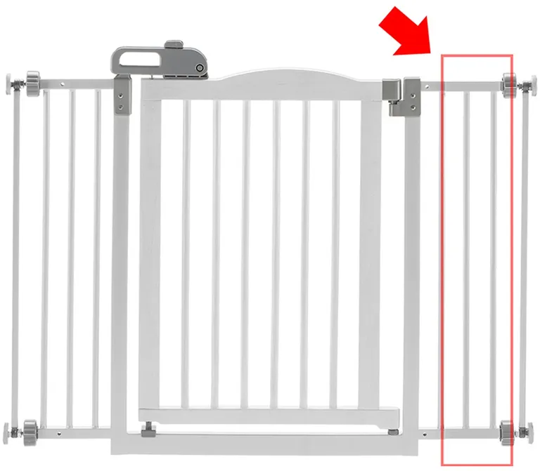 One-Touch Gate II Extension in White Photo 1