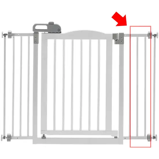 One-Touch Gate II Extension in White Photo 1