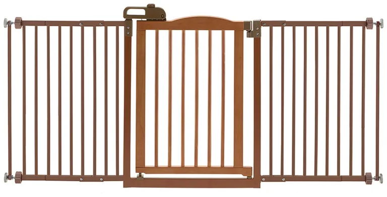 One-Touch Gate II Wide in Brown Photo 1