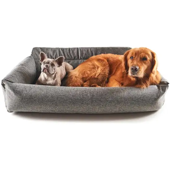 Paw PupProtector Memory Foam Dog Car Bed Gray Full Seat Photo 1