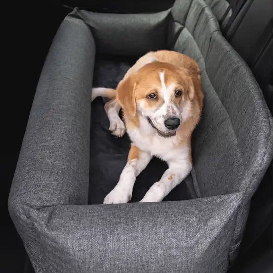 Paw PupProtector Memory Foam Dog Car Bed Gray Full Seat Photo 2