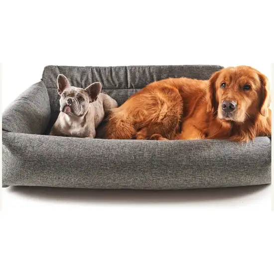 Paw PupProtector Memory Foam Dog Car Bed Gray Full Seat Photo 6