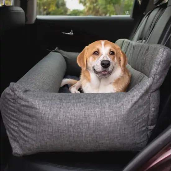 Paw PupProtector Memory Foam Dog Car Bed Gray Single Seat Photo 7