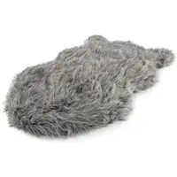 Photo of Paw PupRug Faux Fur Orthopedic Dog Bed Grey