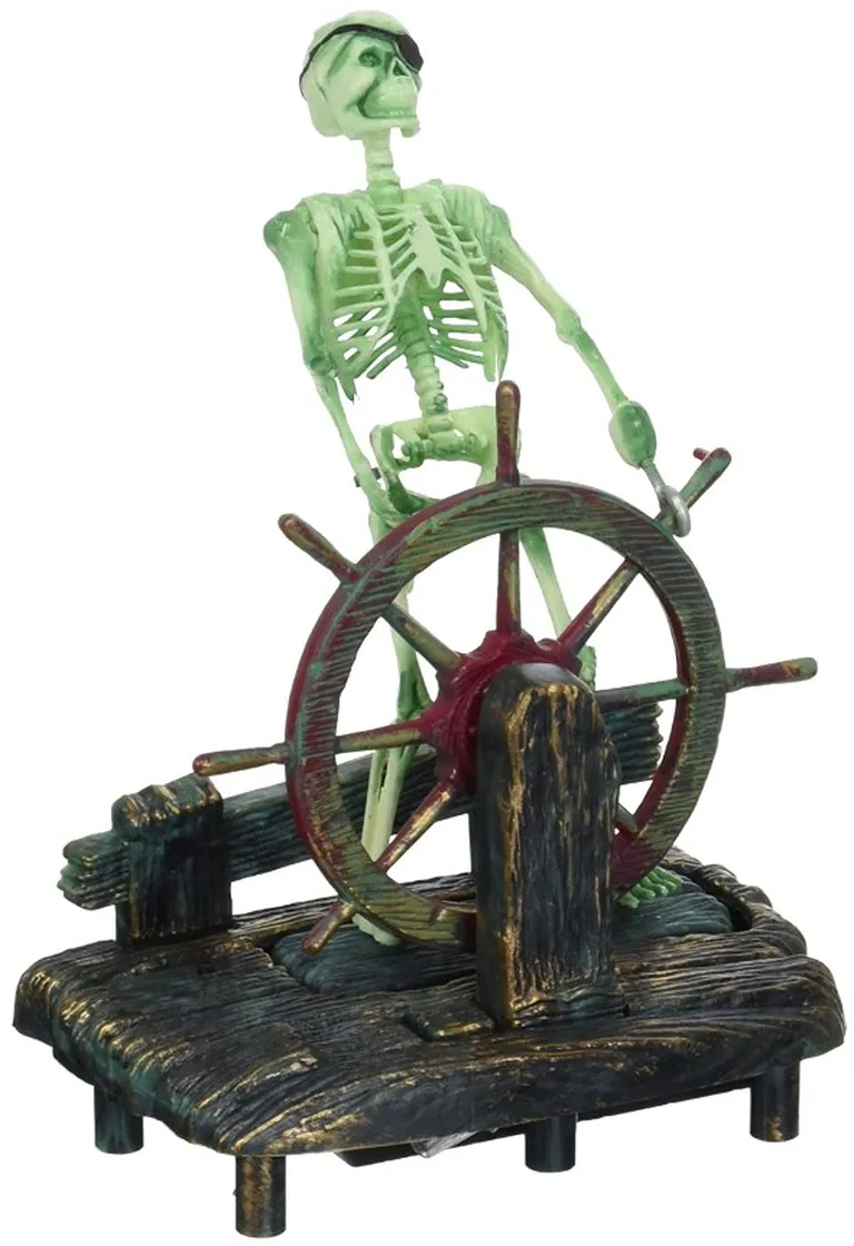 Penn Plax Action Aerating Skeleton & Wheel Photo 2