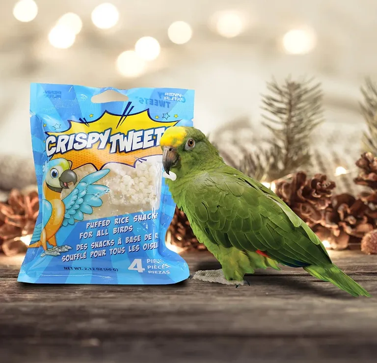 Penn Plax Crispy Tweets Puffed Rice Bird Snack Photo 2