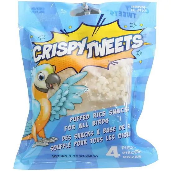 Penn Plax Crispy Tweets Puffed Rice Bird Snack Photo 1