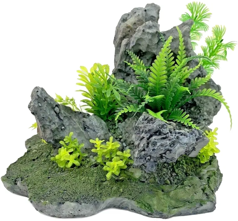 Penn Plax Deco-Replicas Instant Aquascape Grey Rock Ornament Photo 1