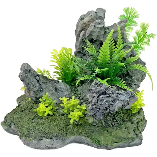 Penn Plax Deco-Replicas Instant Aquascape Grey Rock Ornament Photo 1