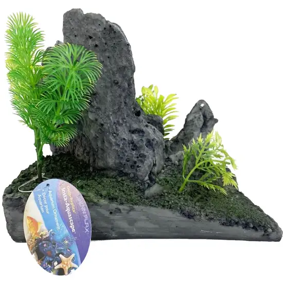 Penn Plax Deco-Replicas Instant Aquascape Grey Rock Ornament Photo 2