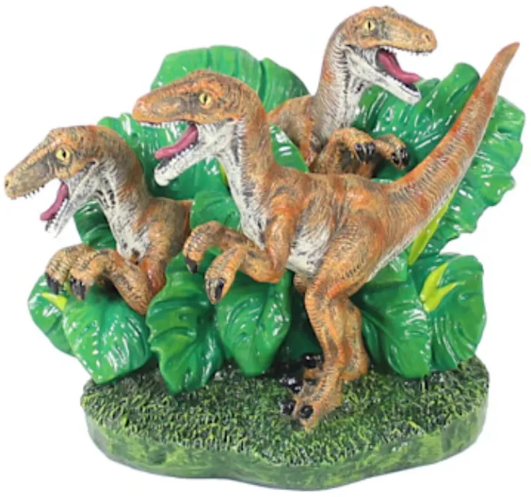 Penn Plax Jurassic Park Velociraptor Aquarium Ornament Photo 1