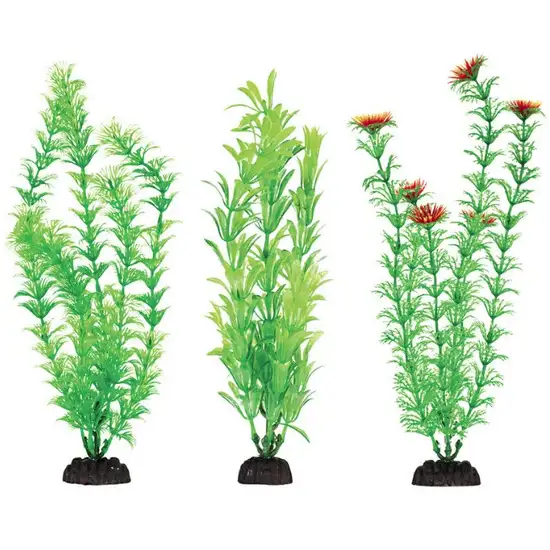 Penn Plax Plastic Plant Pack Green Aquarium Plants Photo 2