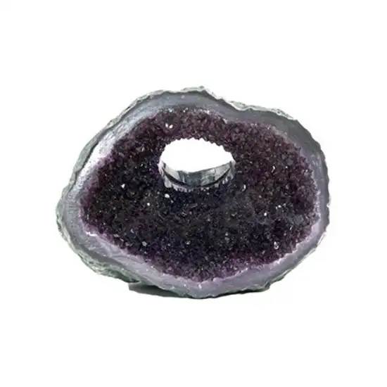 Penn Plax Purple Amethyst Geode Aquarium Ornament Photo 1