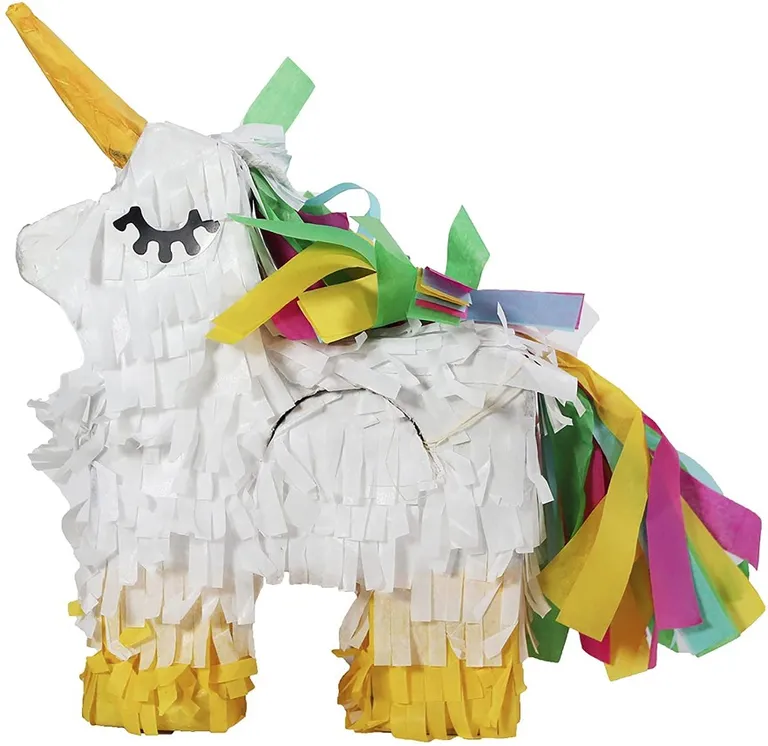 Penn Plax Small Unicorn Piniata Bird Toy Photo 1