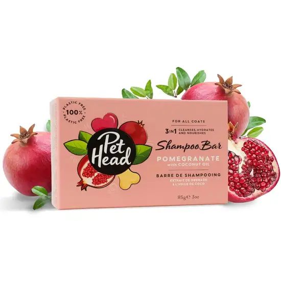 Pet Head Pomegranate Shampoo Bar for Dogs Photo 1