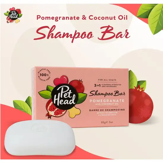 Pet Head Pomegranate Shampoo Bar for Dogs Photo 3