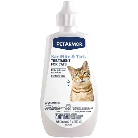 PetArmor Ear Mite and Tick Treatment for Cats Photo 1