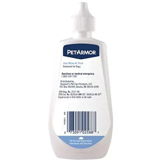 PetArmor Ear Mite and Tick Treatment for Dogs Photo 2