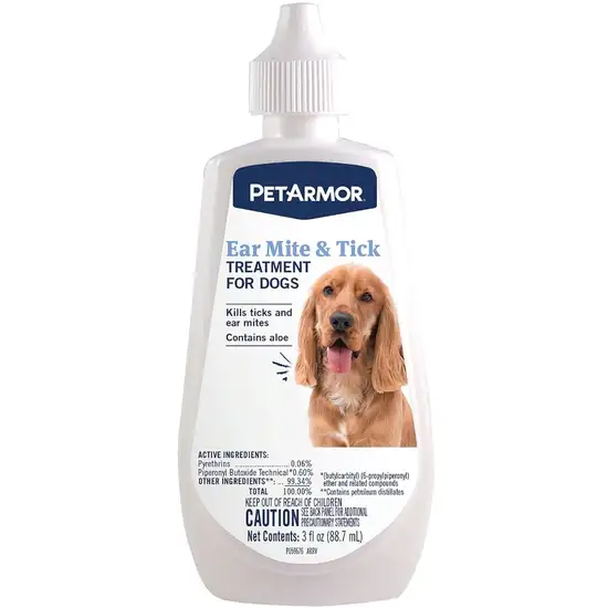 PetArmor Ear Mite and Tick Treatment for Dogs Photo 1