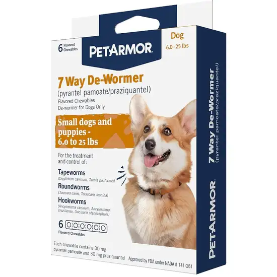 PetArmor 7 Way De-Wormer for Small Dogs and Puppies 6-25 Pounds Photo 1